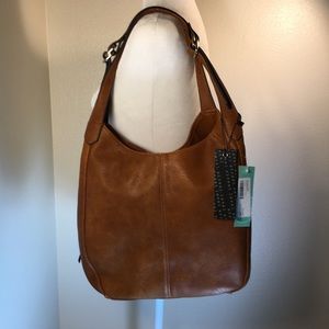 Street Level Finley Faux Leather Hobo Bag